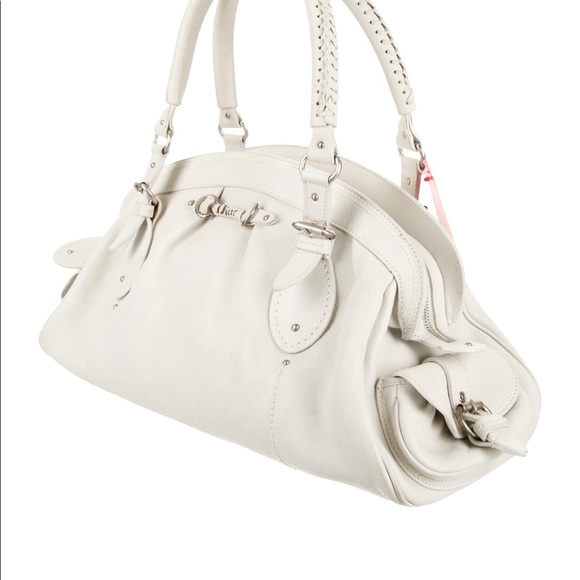 Gently used white Christian Dior purse - Picture 4 of 6